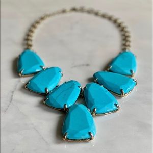 Kendra Scott Harlow Blue Turquoise Necklace